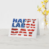 Happy Labor Day Wenskaart of feestuitnodiging Kaart (Gele Bloem)