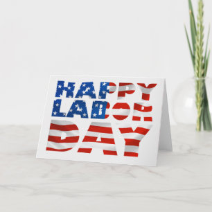 Happy Labor Day Wenskaart of feestuitnodiging Kaart