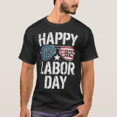 Happy Labor Day Zonnebril 1882 Amerikaanse vlag T-shirt (Voorkant)