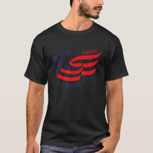 Happy Labour Day 2022 Eagle us ons Flag America La T-shirt