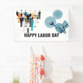 Happy Labour Day America Spandoek (Insitu)
