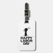 Happy Labour Day Bagagelabel (Voorkant verticaal)