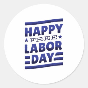 Happy Labour Day Best Cft Ronde Sticker