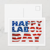 Happy Labour Day Briefkaart (Voorkant / Achterkant)