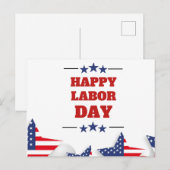 Happy Labour Day Briefkaart (Voorkant / Achterkant)