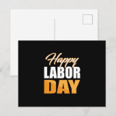 Happy Labour Day Briefkaart (Voorkant / Achterkant)