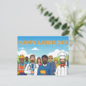 Happy Labour Day Briefkaart (Staand voorkant)