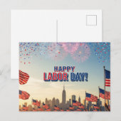 Happy Labour Day Briefkaart (Voorkant / Achterkant)