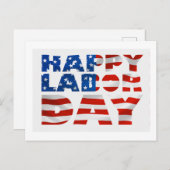 Happy Labour Day Feestdagenkaart (Voorkant / Achterkant)