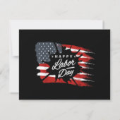 Happy Labour Day Gift American Flag (Achterkant)
