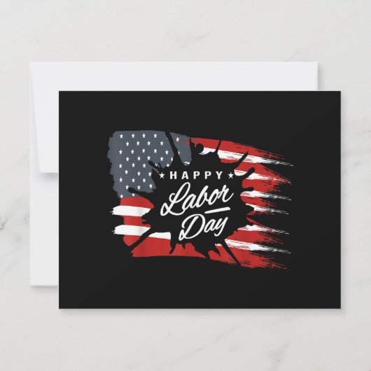 Happy Labour Day Gift American Flag (Achterkant)