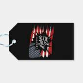 Happy Labour Day Gift American Flag Cadeaulabel (Achterkant Horizontaal)