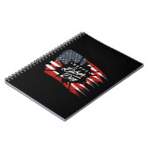 Happy Labour Day Gift American Flag Notitieboek (Linkerzijde)