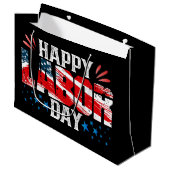 Happy Labour Day Groot Cadeauzakje (Voorkant Gekanteld)