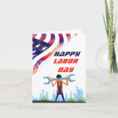 Happy Labour Day Kaart (Voorkant)