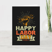 Happy Labour Day Kaart (Voorkant)