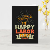 Happy Labour Day Kaart (Gele Bloem)