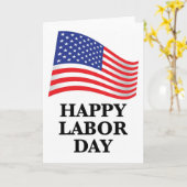 Happy Labour Day Kaart (Gele Bloem)