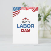Happy Labour Day Kaart (Staand voorkant)