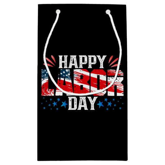 Happy Labour Day Klein Cadeauzakje (Achterkant)