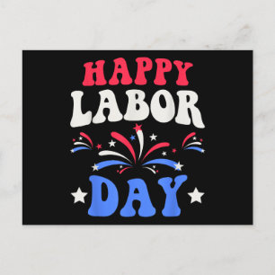 Happy Labour Day Mannen Vrouwen Kinderen Feestdagenkaart