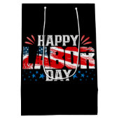 Happy Labour Day Medium Cadeauzakje (Achterkant)