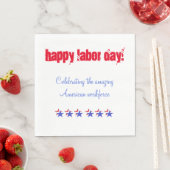 Happy Labour Day Napkins Servet (Insitu)