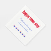 Happy Labour Day Napkins Servet (Hoek)