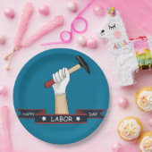 Happy Labour Day Papieren Bordje (Feest)