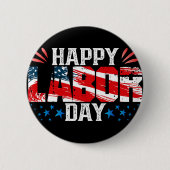 Happy Labour Day Ronde Button 5,7 Cm (Voorkant)