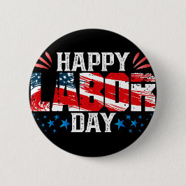 Happy Labour Day Ronde Button 5,7 Cm