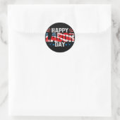Happy Labour Day Ronde Sticker (Tas)