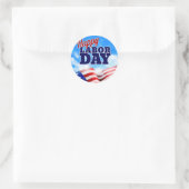 Happy Labour Day Ronde Sticker (Tas)