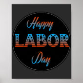 Happy Labour Day Sign-Poster Poster (Voorkant)