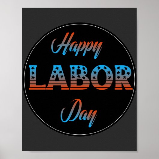 Happy Labour Day Sign-Poster Poster (Voorkant)