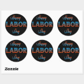 Happy Labour Day Sign Sticker (Vel)