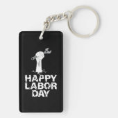 Happy Labour Day Sleutelhanger (achterkant)