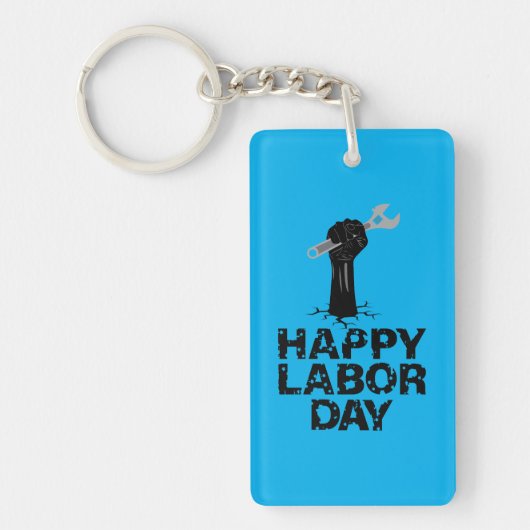 Happy Labour Day Sleutelhanger (Voorkant)