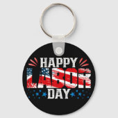 Happy Labour Day Sleutelhanger (Achterkant)