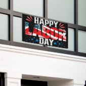 Happy Labour Day Spandoek (Buitenkant Gebouw)