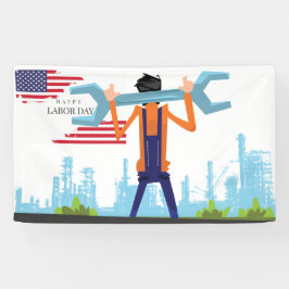 Happy Labour Day Spandoek