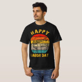 Happy labour day Vintage T-shirt (Voorkant volledig)