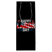 Happy Labour Day Wijn Cadeautas (Achterkant)