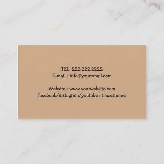 Happy Labrador Hond Wandelen & Pet Sitter Donker G Visitekaartje (Achterkant)