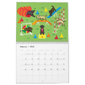 Happy Labrador Retriever Cartoon Agenda Kalender (Feb 2026)