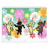 Happy Labrador Retriever Cartoon Agenda Kalender (Hoes)