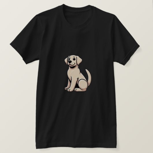 Happy Labrador Retriever T-shirt (Design voorkant)