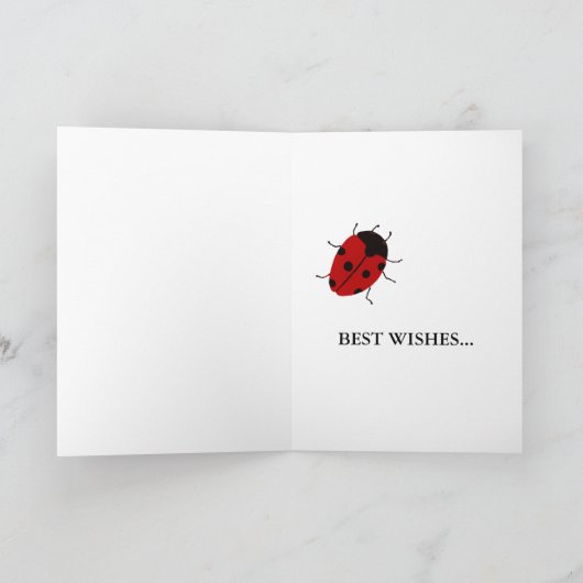HAPPY LADY-BUG DAY KAART (Binnen)