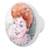 Happy Lady Keramische Knop (Rechts)