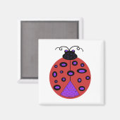 Happy Ladybug magnet (Voorkant / Achterkant)